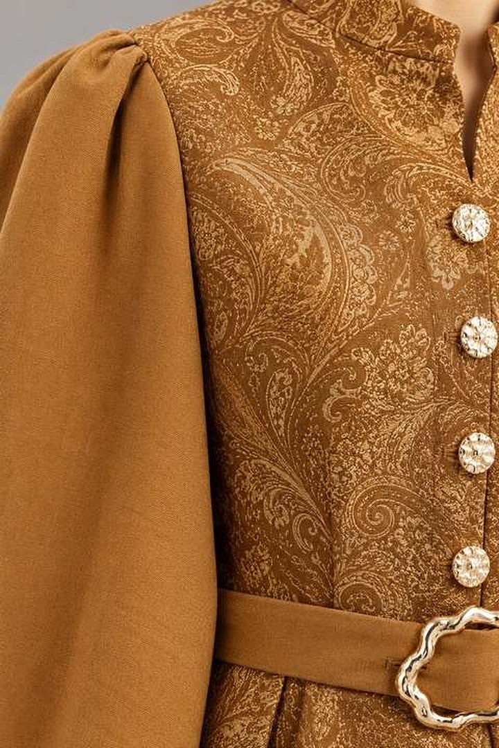 Şal Desen Peplum Takım — görsel 3