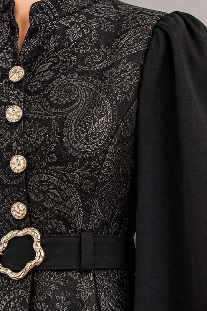 Şal Desen Peplum Takım — görsel 3